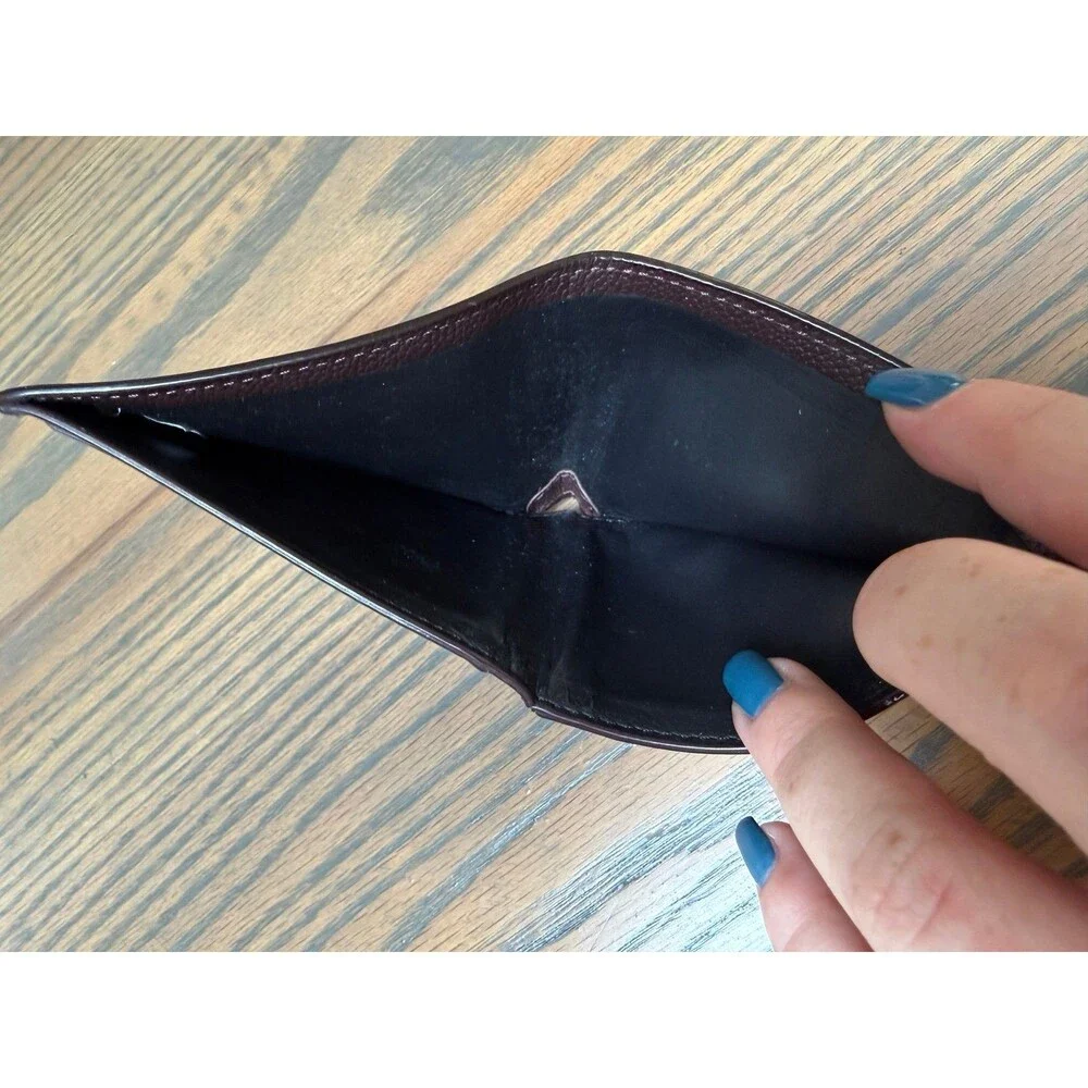Coach Orange Mens Slim Wallet